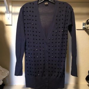 Studded J.Crew Cardigan